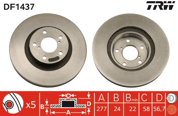 Brake Disc (DF1437)