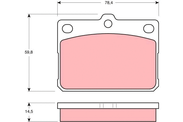 Brake Pad Set, disc brake (GDB295)