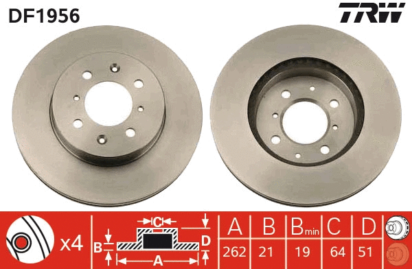 Brake Disc (DF1956)