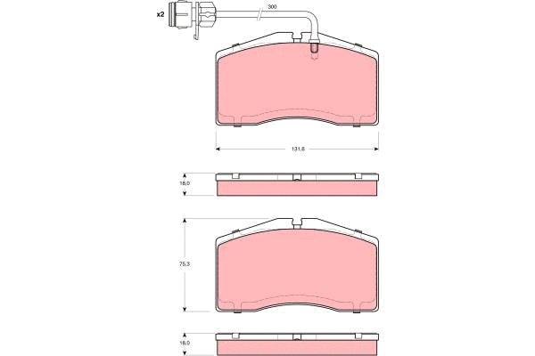 Brake Pad Set, disc brake (GDB1506)