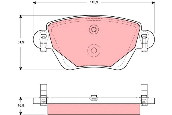 Brake Pad Set, disc brake (GDB1435)