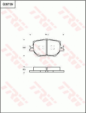 Brake Pad Set, disc brake (GDB7199)