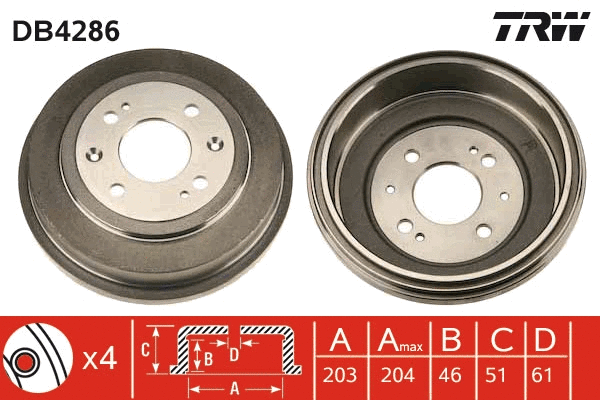 Brake Drum (DB4286)