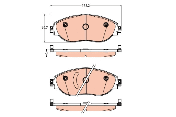 Brake Pad Set, disc brake (GDB2219)