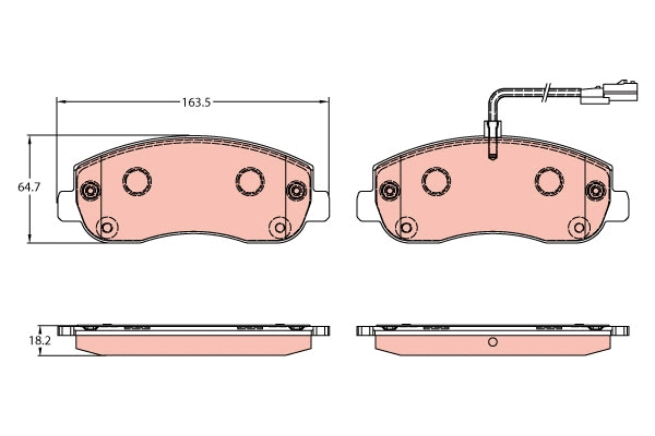 Brake Pad Set, disc brake (GDB1910)