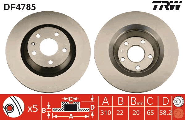 Brake Disc (DF4785)