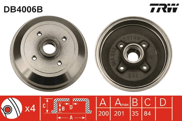 Brake Drum (DB4006B)
