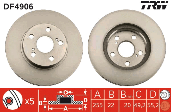 Brake Disc (DF4906)