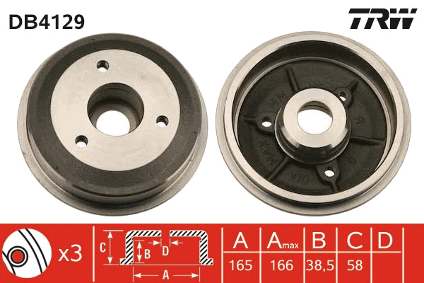 Brake Drum (DB4129)