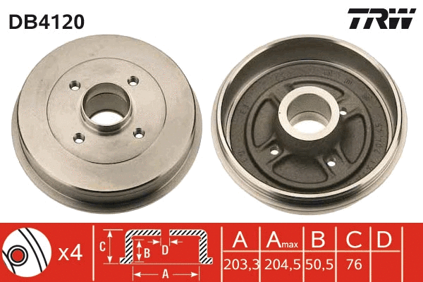 Brake Drum (DB4120)