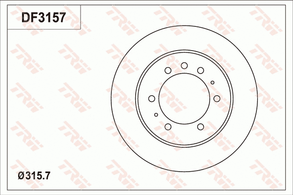 Brake Disc (DF3157)