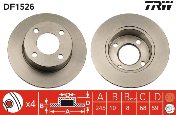 Brake Disc (DF1526)
