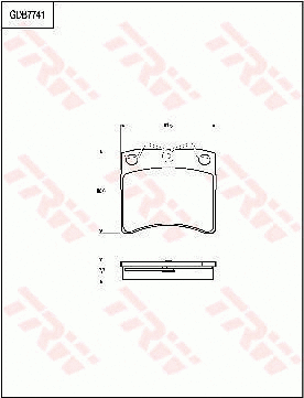Brake Pad Set, disc brake (GDB7741)