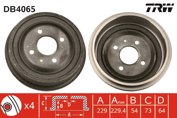 Brake Drum (DB4065)