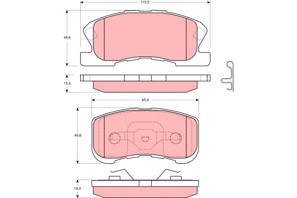 Brake Pad Set, disc brake (GDB3220)