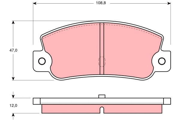 Brake Pad Set, disc brake (GDB360)