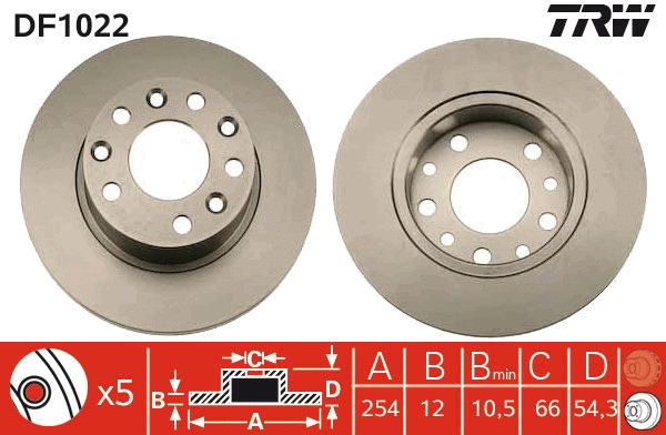 Brake Disc (DF1022)