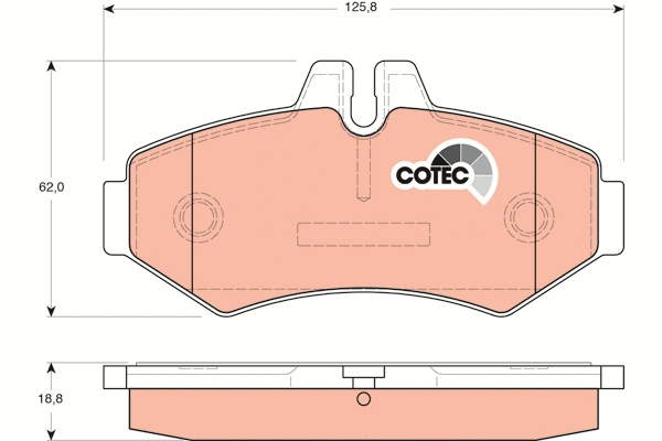 Brake Pad Set, disc brake (GDB1399)