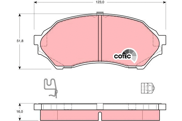 Brake Pad Set, disc brake (GDB3193)