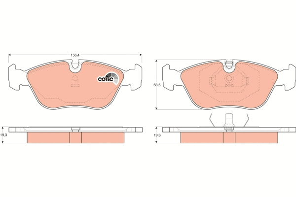 Brake Pad Set, disc brake (GDB1159)
