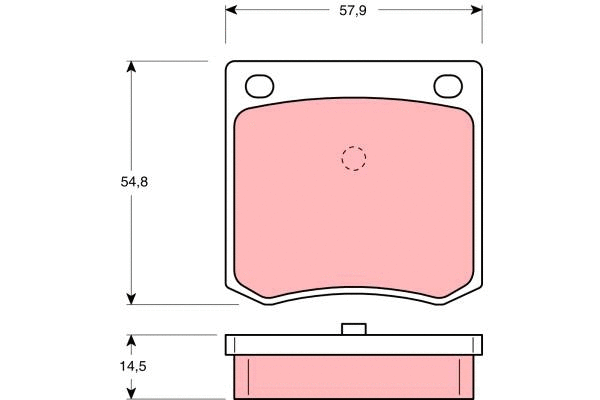 Brake Pad Set, disc brake (GDB191)