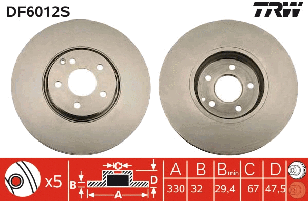 Brake Disc (DF6012S)