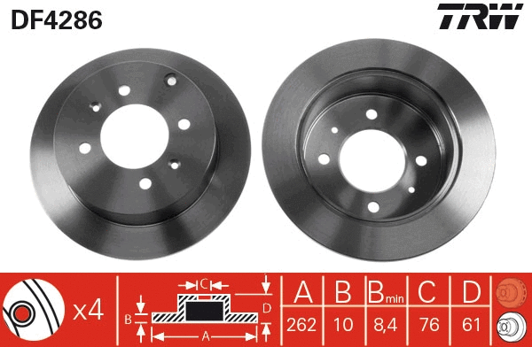 Brake Disc (DF4286)
