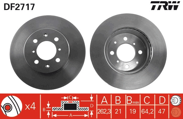 Brake Disc (DF2717)