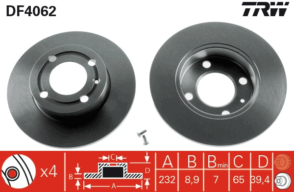 Brake Disc (DF4062)