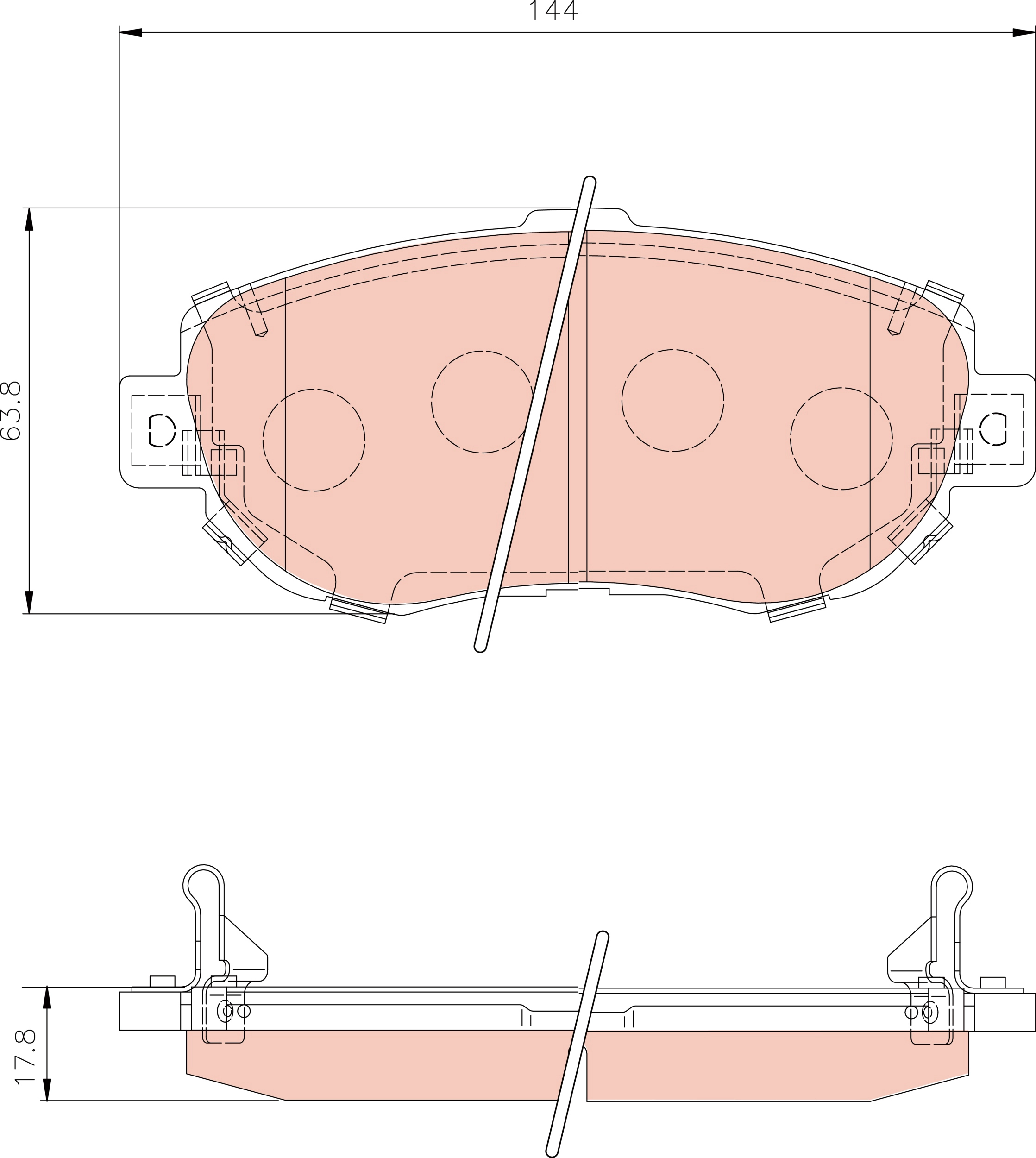 Brake Pad Set, disc brake (GDB1239)