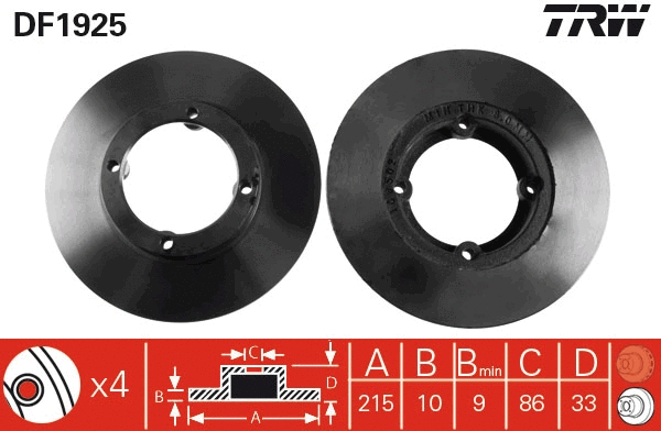 Brake Disc (DF1925)